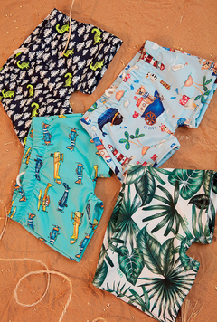Sunga Up Baby Em Malha Sublimada Proteção UV Dinossauros - comprar online