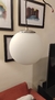 Colgante Globo Esfera de Vidrio Opal 25x25 cm. Usado - comprar online