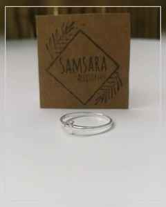 Anillo Cruz Larga - Plata 925