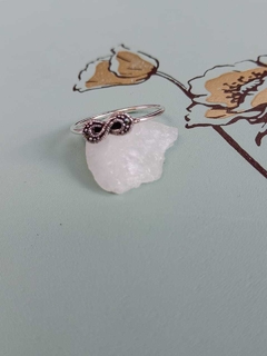 Anillo Infinito con Marquesita- Plata 925