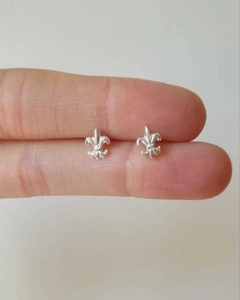Flor de Lis  Plata 925 - El Par