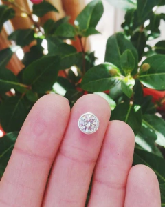 Dije Cubic 8mm Plata 925