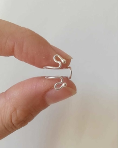 Cuff Puntas Plata 925 - Unidad