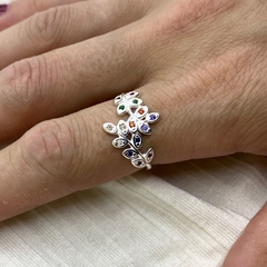 Anillo bright Olive - Plata 925