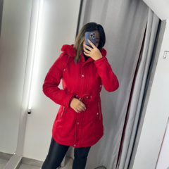 Parka La batida forrada - Vermelha - comprar online