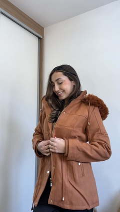 Parka La batida forrada - Caramelo - comprar online