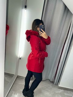 Parka La batida forrada - Vermelha - Facinella