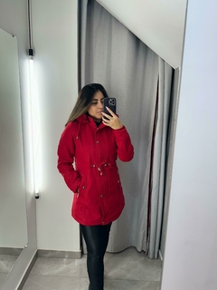 Parka La batida forrada - Vermelha - loja online