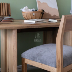 ESCRITORIO / MESA ODIN 100% MACIZA EN GUAYUBIRA - Muebles Factory