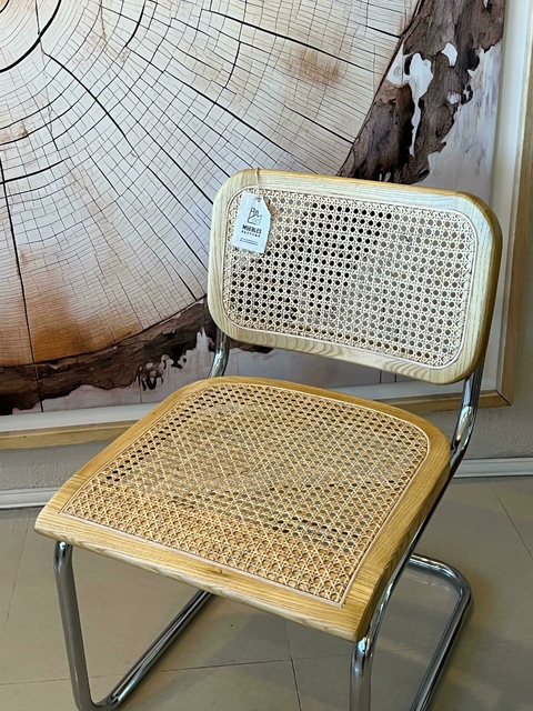 SILLA CESCA NATURAL X4UNI sin APOYA BRAZOS - comprar online