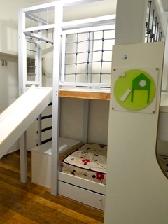 DORMITORIO MULTIJUEGO en "L" para Salva - Con CAMA CARRO - JUGANDO ALTO