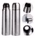 Termo Bala 1 Litro Acero Inoxidable Doble Capa Termica Color Plateado - comprar online