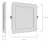 Plafon CUADRADO LEYMAY FRIO de 12w EMBUTIR - comprar online