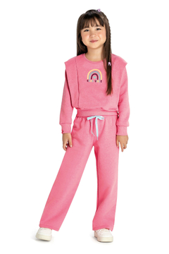 Conjunto Infantil Menina Moletom Good Vibes Elian 251749