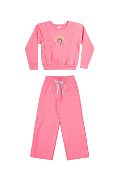 Conjunto Infantil Menina Moletom Good Vibes Elian 251749 - comprar online