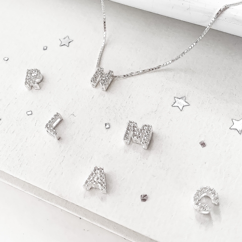 COLAR LETRA INICIAL | REF C127 | PRATA 925