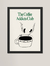 Ilustração de duas pessoas mergulhando em uma xícara de café com a frase "The Coffee Addicts Club".