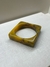 BRACELETE QUADRADO ACRILICO AMARELO COM VERDE