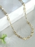 Chocker colar com mini corações e pontos de luz