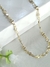 Chocker colar com mini corações e pontos de luz