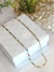 Chocker com mini pedras coloridas banho ouro 18k