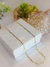 Chocker folheada a ouro 18k com mini bolinhas chapa lisa