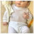 Conjunto Body e Calça Pijama Canelado Liso Longo Poliviscose - Com Amor de Mãe