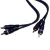 MOON C2X2RCA6 - Cable RCA/RCA 6 metros azul