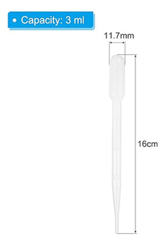 Pipeta Pasteur 3ml Gotero Dosificador Desechable Set X100 en internet