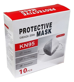 X50 Mascarillas Kn95 5 Pliegues Antiviral Reutilizable Color Negro