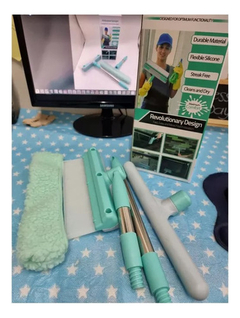 Limpiador De Ventana Vidrios Escobilla De Goma Multiusos Pro - comprar online