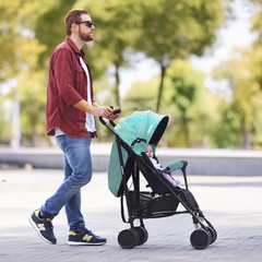 Coche Bebe Paraguita Plegable Con Capota Reclinable Tipo Cama Ultra Liviano Muy Práctico Ruedas Dobles Con Freno - comprar online