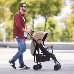 Imagen de Coche Bebe Paraguita Plegable Con Capota Reclinable Tipo Cama Ultra Liviano Muy Práctico Ruedas Dobles Con Freno