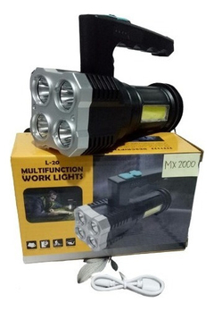 Linterna Recargable Multifuncional 4 Led Super Potente