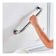 Barra Seguridad Recta Ducha Baño 50cm Inoxidable Manilla Color Plata - 301018 - comprar online