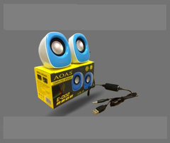 Mini Parlantes Para Computador Pc Aoas Color Celeste