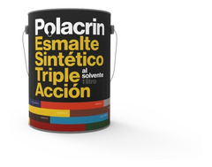 Esmalte Sintetico Triple Accion X 4 Lt Polacrin Rendimiento - comprar online