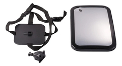 Espejo Retrovisor Seguridad Niños Infanti Sujetable Color Negro