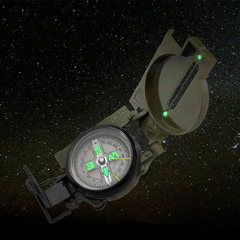 Brujula Militar Lensatic Engineer Dial Camping Superviencia Color Verde - demo-astroselling