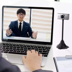 Camara Webcam Usb Con Micrófono Teletrabajo Videoconferencia Color Negro-240100 C56 - comprar online