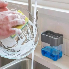 Caja Dispensadora De Jabón Líquido + Esponja Cocina Lavaloza - comprar online