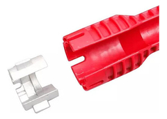 Llave Ajustable Gasfiteria Multi Uso Flexible Desague Cocina Color Rojo