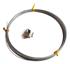 Linea De Acero Para Chicote Color Gris