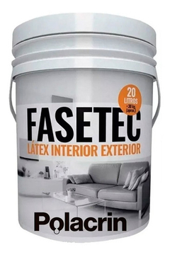 Pintura Blanco Polacrin Fasetec Poder Cubritivo 20 Lts