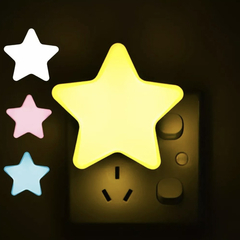 Espanta Cuco Luz De Noche Led Para Niños Forma Estrella Color Amarillo en internet