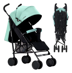 Coche Bebe Paraguita Plegable Con Capota Reclinable Tipo Cama Ultra Liviano Muy Práctico Ruedas Dobles Con Freno