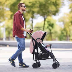 Coche Bebe Paraguita Plegable Con Capota Reclinable Tipo Cama Ultra Liviano Muy Práctico Ruedas Dobles Con Freno - demo-astroselling