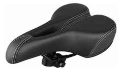 Sillin Asiento Antiprostatico Almohadilla Suave Bicicleta Ancho 15 Mm Color Negro Largo 28 Mm