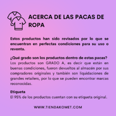 Mini Paca de Ropa para Hombre - Grado A (5-10 prendas) - comprar online