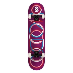 Skate Completo Woodoo Rings Bordó Azul 8